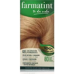 Farmatint Gel 8 D Rubio Claro Dorado 135 ml