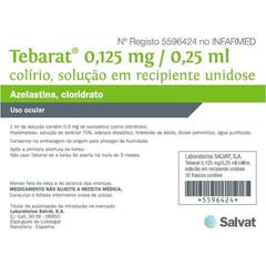 Salvat Tebarat Azelastina Colírio 0.125mg/0.25ml 30 Unidades