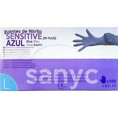 Sanicen Guante Nitrilo Sensitive Talla L 100uds