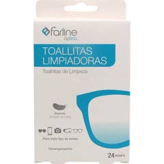 Farline Toallitas Limpiagafas 24 uds