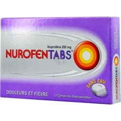Nurofentabs 200Mg Orodispergierbare Tabletten Box mit 12 Stück