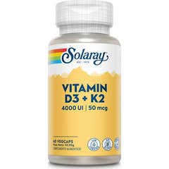 Solaray Vitamin D3+K2 60caps