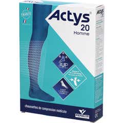 Actys 20 Homme Socken Schwarz Größe 2N 1 Stk.