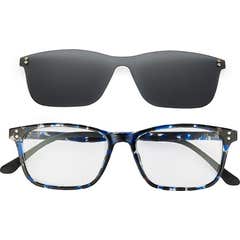 Nordic Vision Gafas Easy Duo Reading + Sun Square +3,00 Demi Blue 1 ud