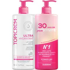 Topicrem Ultra-hydrating Body Lotion 2x500ml