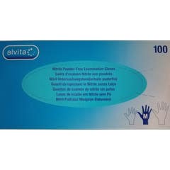 Alvita Guantes Nitrilo T.M 100uds