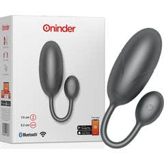 Oninder Tokyo Huevo Vibrador Negro 7,5x3,2cm Free App 1ud