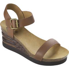 Ninfea Tal Compens Shoe Brown 36