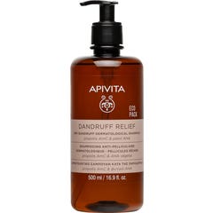 Apivita Champú Dermatológico para Caspa Seca Ecopack 500 ml