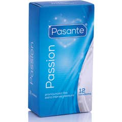 Pasante Pack Preservativos Passion Ribbed 12uds