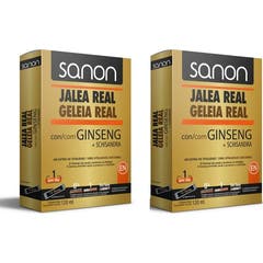 Sanon Duplo Jalea Real con Ginseng + Schisandra 12x10ml