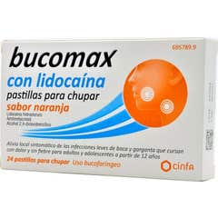 Bucomax Pastillas Lidocaina Naranja 24uds