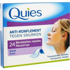 Quies Anti-Snoring 24 strisce nasali Quies Anti-Snoring 24 Nasal Strips