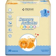 Profar Always Dry Ultra Mini Diapers 4-9kg 20 Unità