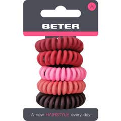 Beter Spiralen Haargummis 3,5 cm Love at First Sight 5 stuks