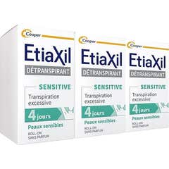 Etiaxil Détranspirant Transpiration Excessive Sensitive Peaux Sensibles 3x15ml