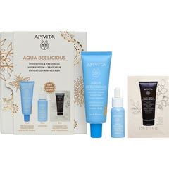 Apivita Pack Aqua Beelicius Tinted Cream 40ml + Booster Gift 10ml + Cleansing Gel 5ml