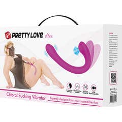 Pretty Love Alex Vibrador y Succionador de Clítoris Lila 1ud