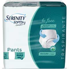 Serenity Pants Soft Dry Sensitive Super Pañal Talla L 12uds