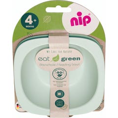 Nip Set Bol Eat Green +4m 2uds