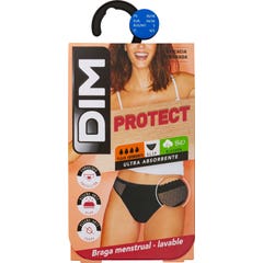 DIM Protect Braga Menstrual Encaje Flujo Abundante Negra T-S 1ud