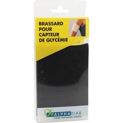 AlphaDiab Braccialetto Glucometro Nero Taglia M 1 Unità