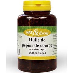 Nat & Form Huile de Pépins de Courge 200 caps