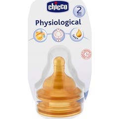 Chicco nippelgummi Fisiol 1 huls hurtig flow