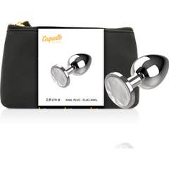 Coquette Plug Anal Metal Talla S Cristal Clear 2.7X 8cm 1ud