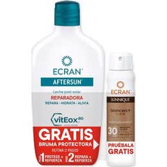 Ecran Pack Aftersun Melk 400 ml + Sunnique Spf30 Spray 75 ml
