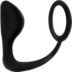 Addicted Toys Plug Anal Anillo Pene Negro 1 ud