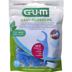 GUM Seda Dental Easy-Flossers Aplicadores de hilo dental 30 uds