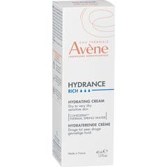 Avène Hydrance Rich Moisturising Cream Sensitive Skin 40ml