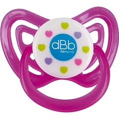dBb Remond Chupete de Silicona Corazones Morados 2da Edad 1ud