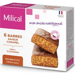 Milical Nutrition Caramel Bars 6 sztuk Milical Nutrition Caramel Bars 6 sztuk