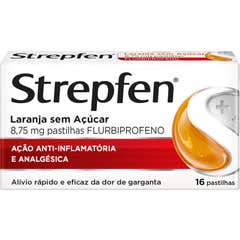 Strepfen Laranja Sem Açúcar Flurbiprofeno 8.75mg 16comp