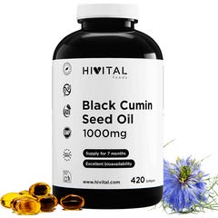 HIVITAL Aceite de comino negro 1000 mg 420 cáps blandas