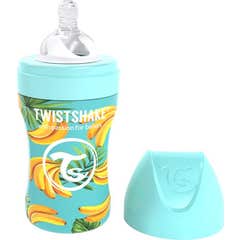 Twistshake Biberón Anticólico Acero Banane 260ml