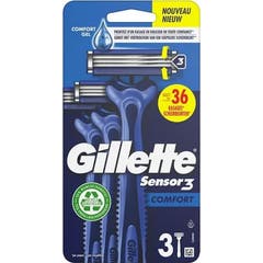 Gillette Sensor 3 Comfort Afeitadora Desechable 3uds