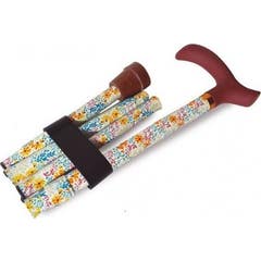 Prim Muletilla Plegable Flores Amarillo Puño Derby 1 ud