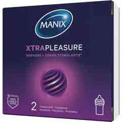 Manix Xtra Pleasure z Lubrykantem 2 Prezerwatywy