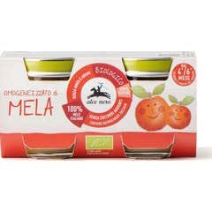 Alce Nero Homogeneizada Manzana 2X80g