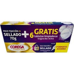 Corega Pack Max Fijación 70 gr + Tablet Oxígen Bio-Act 6 uds