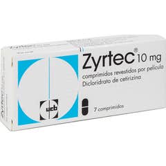 UCB Pharma Zyrtec Cetirizina 10mg 7comp
