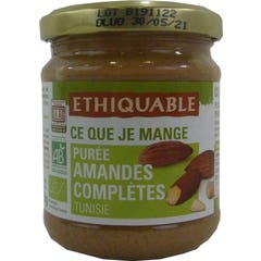 Ethiquable Crema Almendras Eco 170g Ethiquable Crema Almendras Eco 170g