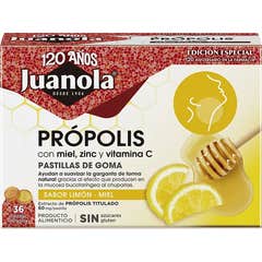Juanola Propolis Honey Zinc and Vitamin C Lemon Honey 36 Tablets