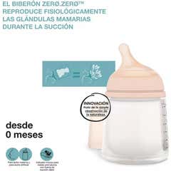 Suavinex Biberón Zero Zero Anticólico Flujo Adaptable 180ml 1ud