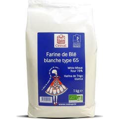 Celnat Farine Blé Blanche Type 65 Bio 1000g