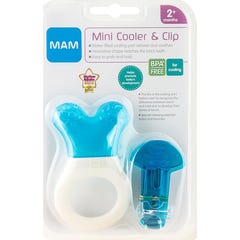 Mam Beißring Mini-Kühler & Clip mit wassergefülltem Teil und Stift