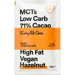 Funky Fat Foods Chocolate Keto Orgánico Con Avellanas 50g